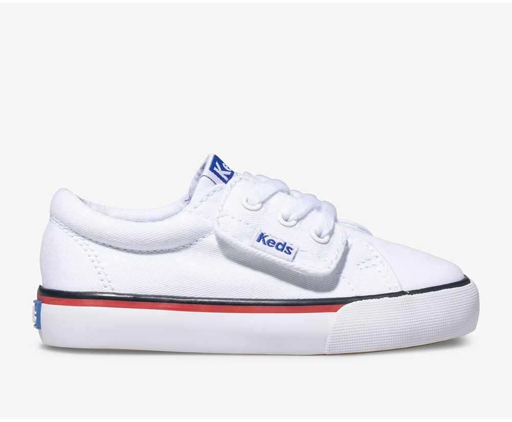 Keds Sneakers White - Jump Kick Jr. Canvas - Kids BNXTKF-109